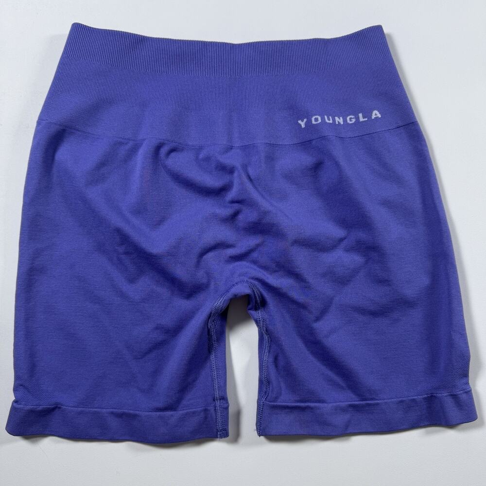 YoungLA Seamless Core Shorts Purple Spring 2024 Womens Size M Activewear